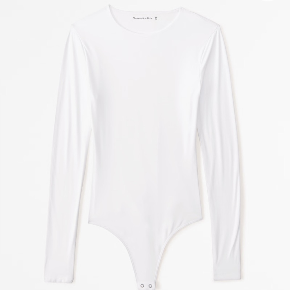 Abercrombie Soft Matte Seamless Long-Sleeve Crew Bodysuit